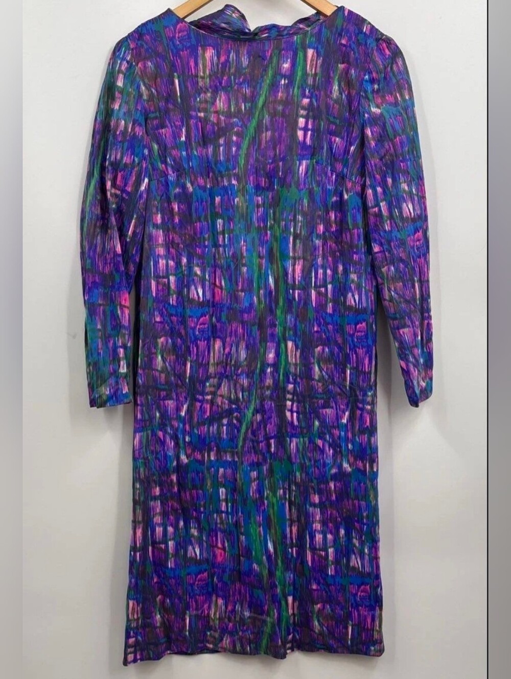 Vintage Anne Fogarty Collector's Items 60s 70s Psychedelic Mod Dress Belted